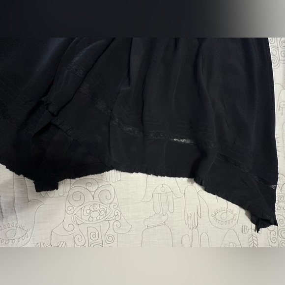 NWT Zadig & Voltaire Roxy Silk Dress M Black Lace - Picture 9 of 13